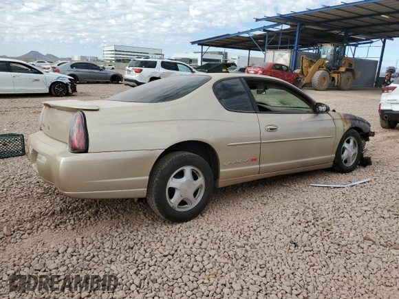 2000 Chevrolet Monte Carlo SS z VIN 2G1WX12K9Y9218524, wystawiony jako Copart lot #88758735 z przebiegiem Nie podano mil oraz Szkoda całkowita • Salvage title. Historia ofert i sprzedaży dostępna na DreamBid. Obrazek 3.