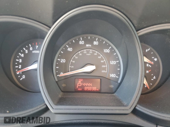 2014 Kia Rio EX with VIN KNADN5A36E6352381, listed as a Copart auction lot 73248004 with 89,838 mi miles and Salvage Title. Bid and sale history available at carsss.com. Image 9.