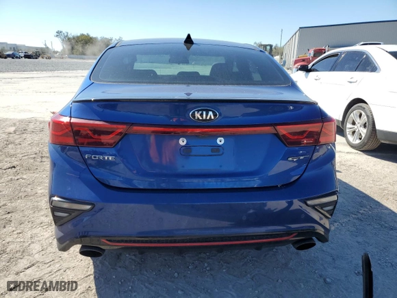 2021 Kia Forte GT with VIN 3KPF44AC4ME300085, listed as a Copart auction lot 45105255 with 54,221 mi miles and Non Repairable. Bid and sale history available at carsss.com. Image 6.