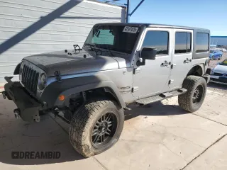 2018 Jeep Wrangler JK Unlimited Sport S with VIN 1C4HJWDG0JL818368, listed as a Copart auction lot 42147475 with 136,893 mi miles and Salvage Title. Bid and sale history available at carsss.com. Image 1.