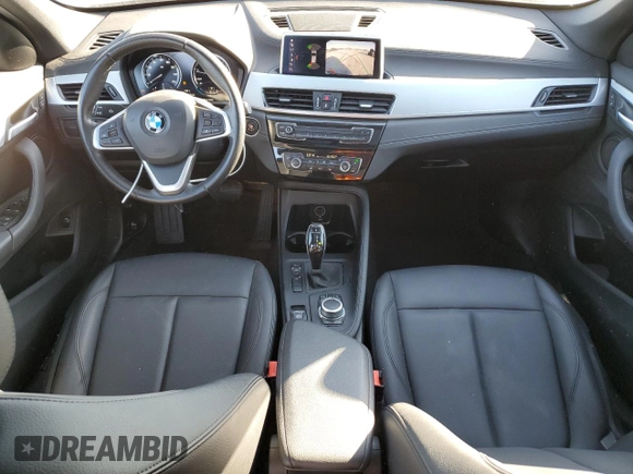 2021 BMW X1 sDrive28i with VIN WBXJG7C03M5T10112, listed as a Copart auction lot 49386695 with 46,869 mi miles and Salvage Title. Bid and sale history available at DreamBid. Image 8.