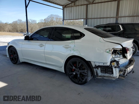2017 Infiniti Q70 3.7 with VIN JN1BY1AP4HM741603, listed as a Copart auction lot 46548605 with 142,201 mi miles and Salvage Title. Bid and sale history available at DreamBid. Image 2.