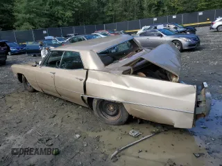 1967 Cadillac DeVille z VIN 87168311, wystawiony jako Copart lot #53429475 z przebiegiem 89 359 mil mil oraz Nie do naprawy • Non repairable. Historia ofert i sprzedaży dostępna na DreamBid. Obrazek 2.
