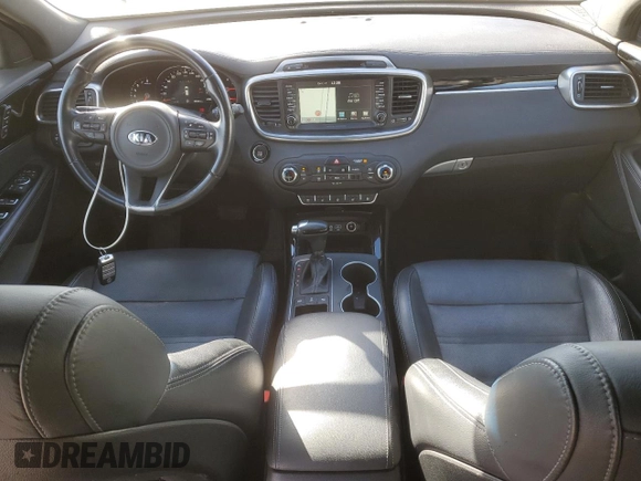 2018 Kia Sorento SX with VIN 5XYPKDA55JG371984, listed as a Copart auction lot 76609074 with 88,350 mi miles and Salvage Title. Bid and sale history available at DreamBid. Image 8.