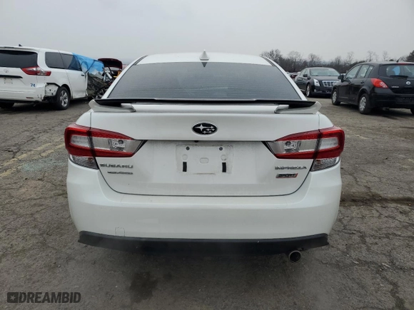 2022 Subaru Impreza Sport with VIN 4S3GKAM68N3605905, listed as a Copart auction lot 41421785 with 9,075 mi miles and Salvage Title. Bid and sale history available at carsss.com. Image 6.