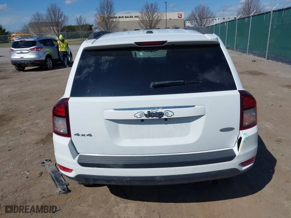 2016 Jeep Compass High Altitude Edition with VIN 1C4NJDEBXGD635864, listed as a IAAI auction lot 41895063 with 95,246 mi miles. Bid and sale history available at carsss.com. Image 16.