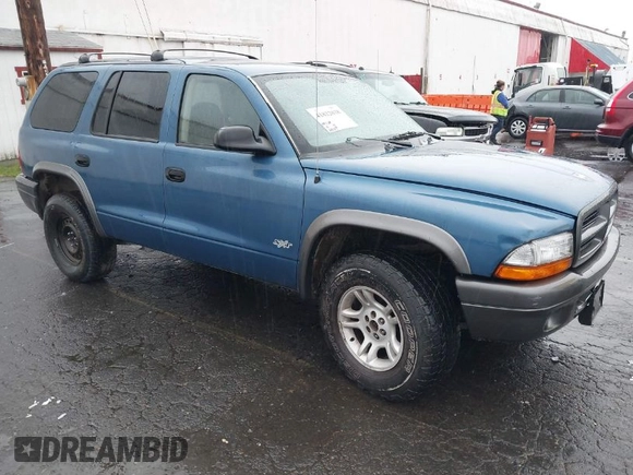 2002 Dodge Durango Sport with VIN 1B4HS38N92F151558, listed as a IAAI auction lot 41822038 with 1 mi miles. Bid and sale history available at carsss.com. Image 1.