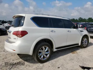 2014 Infiniti QX80 with VIN JN8AZ2NF9E9556026, listed as a Copart auction lot 58064825 with 177,104 mi miles and Salvage title. Bid and sale history available at DreamBid. Image 3.
