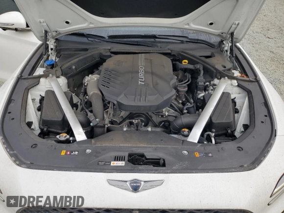 2022 Genesis G70 Launch Edition with VIN KMTG14TE7NU082238, listed as a Copart auction lot 79286854 with 25,071 mi miles and Salvage Title. Bid and sale history available at DreamBid. Image 11.