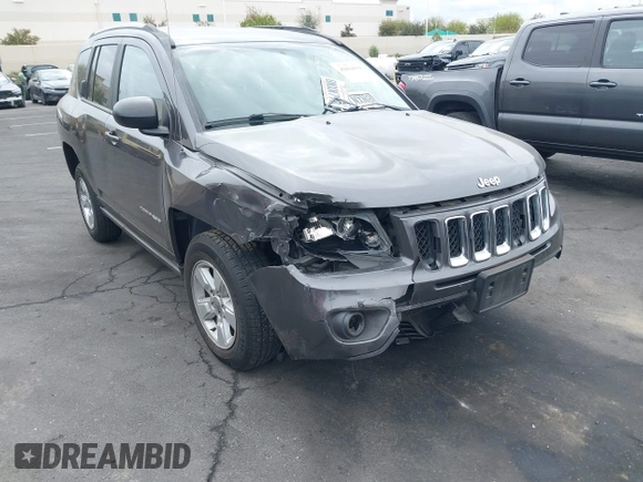 2017 Jeep Compass Sport with VIN 1C4NJCBB6HD134437, listed as a IAAI auction lot 42064834 with 118,685 mi miles and . Bid and sale history available at DreamBid. Image 6.