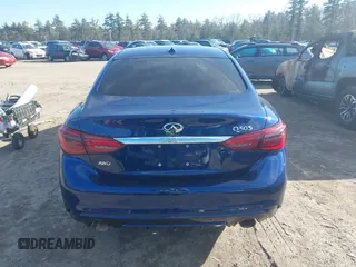 2020 Infiniti Q50 Luxe with VIN JN1EV7AR8LM250180, listed as a IAAI auction lot 41836636 with 53,627 mi miles and . Bid and sale history available at DreamBid. Image 15.