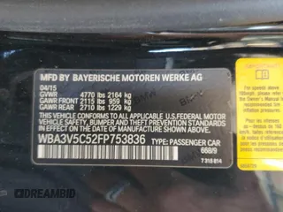 2015 BMW 4 Series 428i с VIN WBA3V5C52FP753836, выставлен на аукционе Copart как лот 53858345 с пробегом 80 847 миль миль и Списание • Salvage title. История ставок и продаж доступна на DreamBid. Изображение 12.