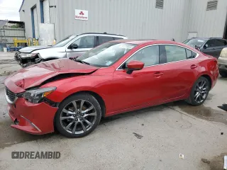 2017 Mazda 6 Grand Touring with VIN JM1GL1X56H1100168, listed as a Copart auction lot 51770665 with 92,814 mi miles and Salvage Title. Bid and sale history available at carsss.com. Image 1.