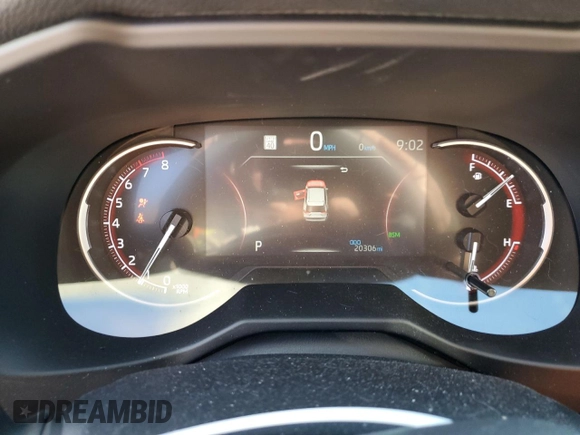 2023 Toyota RAV4 XLE Premium with VIN 2T3A1RFV6PC389047, listed as a Copart auction lot 53106175 with 20,306 mi miles and Salvage title. Bid and sale history available at DreamBid. Image 9.