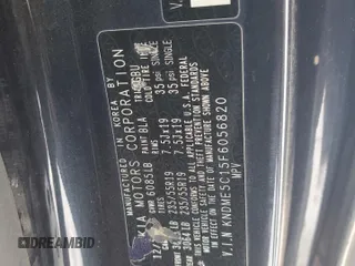 2015 Kia Sedona SX-L with VIN KNDME5C15F6056820, listed as a Copart auction lot 83827564 with 247,171 mi miles and Clean Title. Bid and sale history available at DreamBid. Image 13.