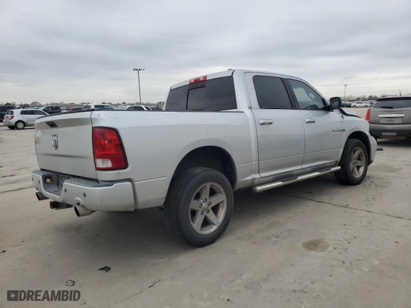 2009 Dodge Ram 1500 SLT with VIN 1D3HB13T59S710142, listed as a Copart auction lot 45555275 with 270,206 mi miles and Salvage Title. Bid and sale history available at carsss.com. Image 3.