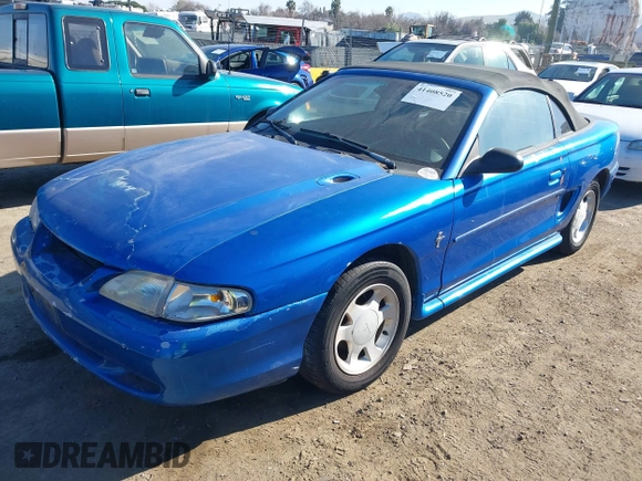 1998 Ford Mustang with VIN 1FAFP4448WF236496, listed as a IAAI auction lot 41408520 with 151,935 mi miles. Bid and sale history available at carsss.com. Image 2.