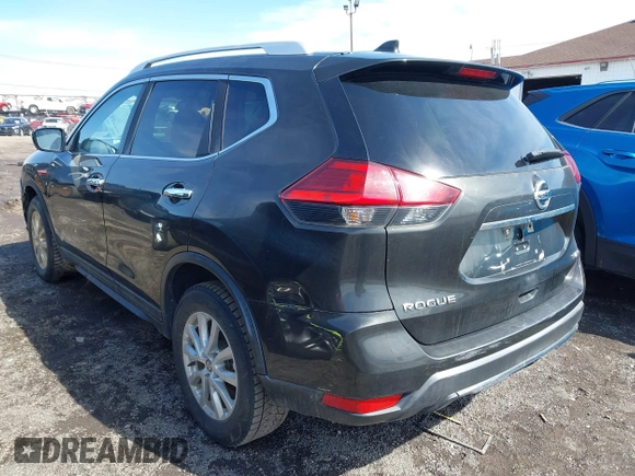 2017 Nissan Rogue SV with VIN KNMAT2MV1HP575899, listed as a IAAI auction lot 41807777 with 165,638 mi miles. Bid and sale history available at carsss.com. Image 3.