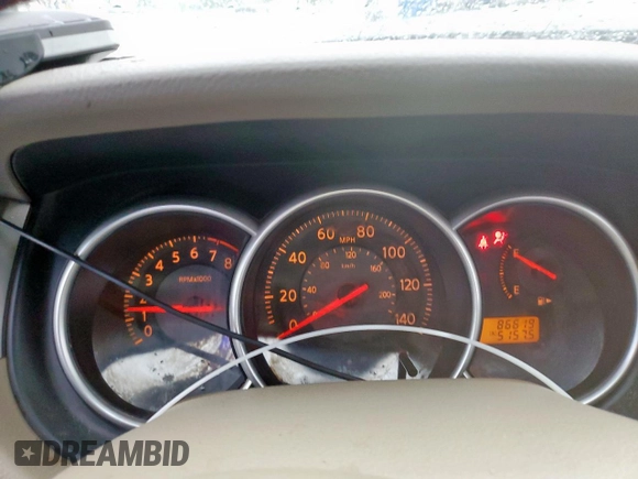 2009 Nissan Versa S with VIN 3N1BC13E99L484430, listed as a Copart auction lot 54484725 with 86,619 mi miles and Salvage Title. Bid and sale history available at DreamBid. Image 9.