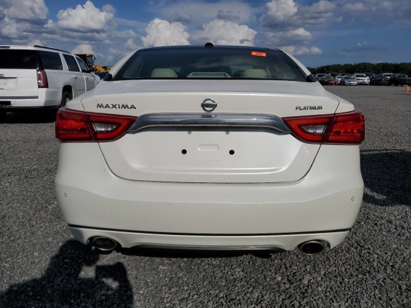 2017 Nissan Maxima SR with VIN 1N4AA6AP4HC454686, listed as a Copart auction lot 75138554 with 0 mi miles and Salvage Title. Bid and sale history available at carsss.com. Image 6.