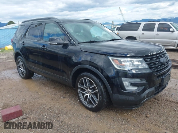 2017 Ford Explorer Sport with VIN 1FM5K8GT2HGC05395, listed as a IAAI auction lot 41358254 with 64,282 mi miles and . Bid and sale history available at carsss.com. Image 1.