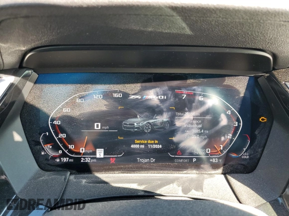 2020 BMW Z4 sDriveM40i z VIN WBAHF9C0XLWW63754, wystawiony jako Copart lot #82302734 z przebiegiem 28 156 mil mil oraz Szkody całkowita. Historia ofert i sprzedaży dostępna na DreamBid. Obrazek 9.
