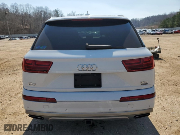 2017 Audi Q7 Premium Plus with VIN WA1LAAF79HD000484, listed as a Copart auction lot 46646565 with 108,265 mi miles and Salvage Title. Bid and sale history available at carsss.com. Image 6.