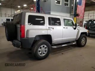 2007 Hummer H3 SUV with VIN 5GTDN13E778137599, listed as a Copart auction lot 76863904 with 210,810 mi miles and Salvage Title. Bid and sale history available at DreamBid. Image 3.