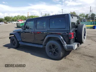 2020 Jeep Wrangler Unlimited Sahara with VIN 1C4HJXEG0LW301545, listed as a Copart auction lot 59279085 with 94,890 mi miles and Salvage title. Bid and sale history available at DreamBid. Image 2.