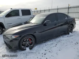 2020 Alfa Romeo Giulia Ti Sport with VIN ZARFANBNXL7631479, listed as a Copart auction lot 45740565 with 0 mi miles and Salvage Title. Bid and sale history available at carsss.com. Image 1.