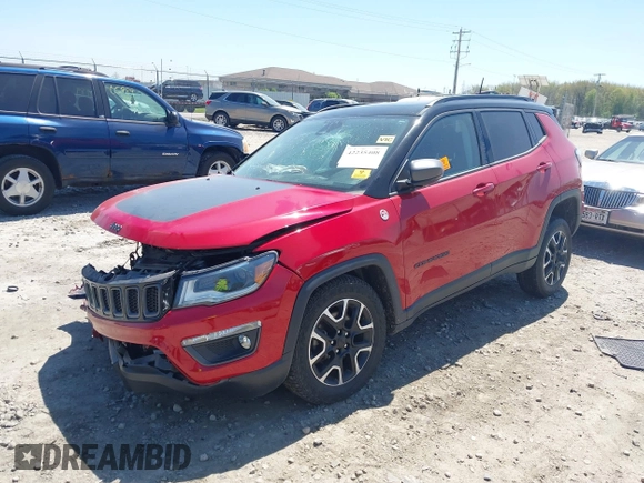 2019 Jeep Compass Trailhawk с VIN 3C4NJDDB1KT796771, выставлен на аукционе IAAI как лот 42235408 с пробегом Не указан миль и . История ставок и продаж доступна на DreamBid. Изображение 2.