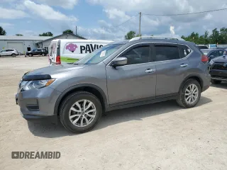 2017 Nissan Rogue SV with VIN KNMAT2MV3HP518927, listed as a Copart auction lot 62739105 with 134,307 mi miles and Salvage title. Bid and sale history available at DreamBid. Image 1.