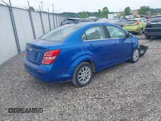2017 Chevrolet Sonic LT with VIN 1G1JD5SH0H4125523, listed as a IAAI auction lot 41035029 with 158,526 mi miles and . Bid and sale history available at DreamBid. Image 4.