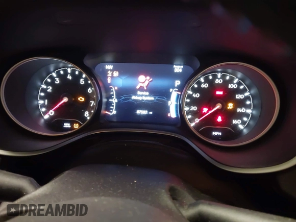 2018 Jeep Compass Limited with VIN 3C4NJDCB9JT245942, listed as a IAAI auction lot 41716399 with 67,587 mi miles. Bid and sale history available at carsss.com. Image 7.