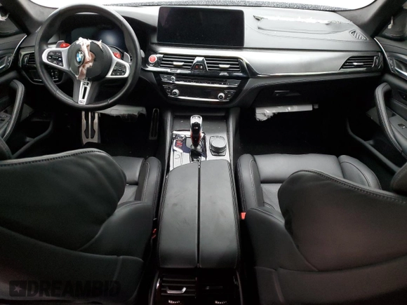 2021 BMW M5 with VIN WBS83CH08MCF62017, listed as a Copart auction lot 85252854 with 0 mi miles and Salvage Title. Bid and sale history available at carsss.com. Image 8.
