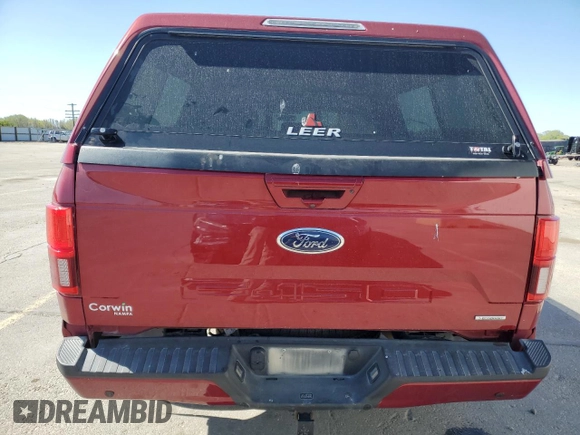 2019 Ford F-150 XL with VIN 1FTFW1E48KKE64154, listed as a Copart auction lot 53897685 with 62,268 mi miles and Salvage Title. Bid and sale history available at carsss.com. Image 6.