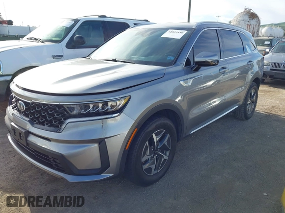 2021 Kia Sorento S with VIN KNDRG4LGXM5055146, listed as a IAAI auction lot 42009580 with 46,066 mi miles and . Bid and sale history available at DreamBid. Image 2.