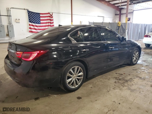2020 Infiniti Q50 3.0t LUXE with VIN JN1EV7AR5LM253506, listed as a Copart auction lot 44204785 with 43,312 mi miles and Salvage Title. Bid and sale history available at carsss.com. Image 3.