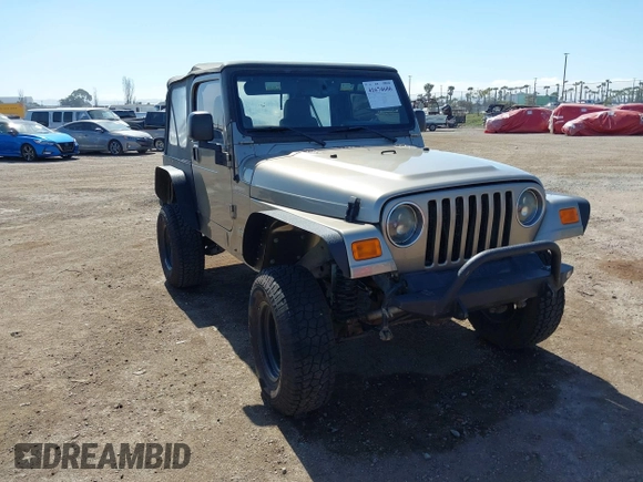 2005 Jeep Wrangler Sport with VIN 1J4FA49S65P342497, listed as a IAAI auction lot 41674606 with 123,457 mi miles. Bid and sale history available at carsss.com. Image 1.