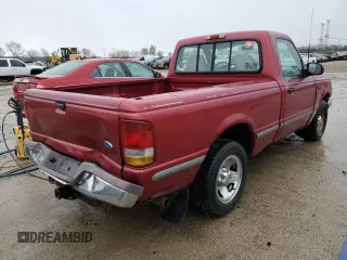 1995 Ford Ranger Splash with VIN 1FTCR10X7SPA51933, listed as a Copart auction lot 81237154 with 217,302 mi miles and Salvage Title. Bid and sale history available at carsss.com. Image 3.