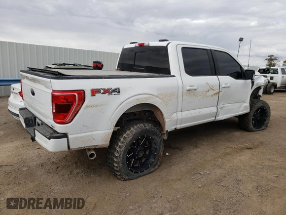 2021 Ford F-150 XL with VIN 1FTFW1E51MFB62435, listed as a Copart auction lot 54403394 with 0 mi miles and Salvage Title. Bid and sale history available at carsss.com. Image 3.