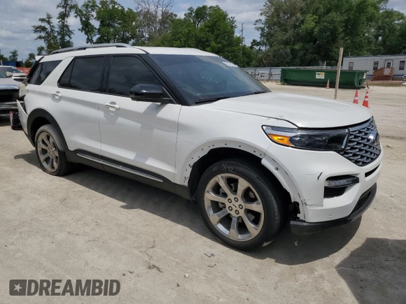 2020 Ford Explorer Platinum z VIN 1FM5K8HC9LGC49594, wystawiony jako Copart lot #52087375 z przebiegiem 38 273 mil mil oraz Szkoda całkowita • Salvage title. Historia ofert i sprzedaży dostępna na DreamBid. Obrazek 4.