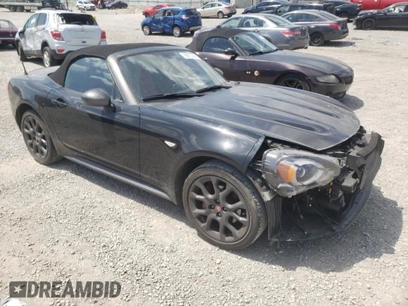 2018 FIAT 124 Spider Abarth with VIN JC1NFAEK5J0138796, listed as a Copart auction lot 59670904 with 20,960 mi miles and Salvage title. Bid and sale history available at DreamBid. Image 4.