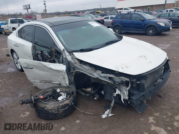 2014 Nissan Maxima SV z VIN 1N4AA5AP3EC483277, wystawiony jako IAAI lot #41497452 z przebiegiem 162 696 mil mil oraz . Historia ofert i sprzedaży dostępna na DreamBid. Obrazek 1.