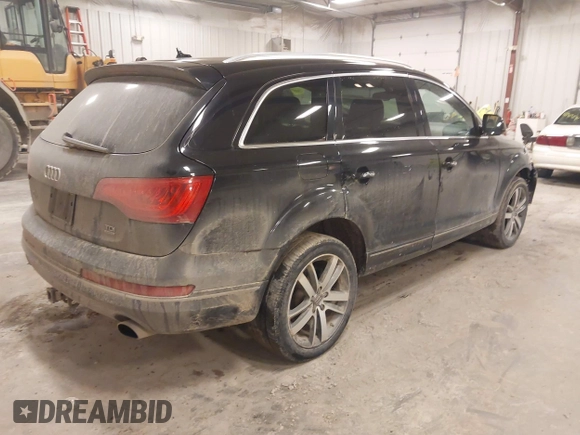 2015 Audi Q7 Premium Plus with VIN WA1LMAFE2FD014066, listed as a IAAI auction lot 41967896 with 194,202 mi miles and . Bid and sale history available at DreamBid. Image 4.