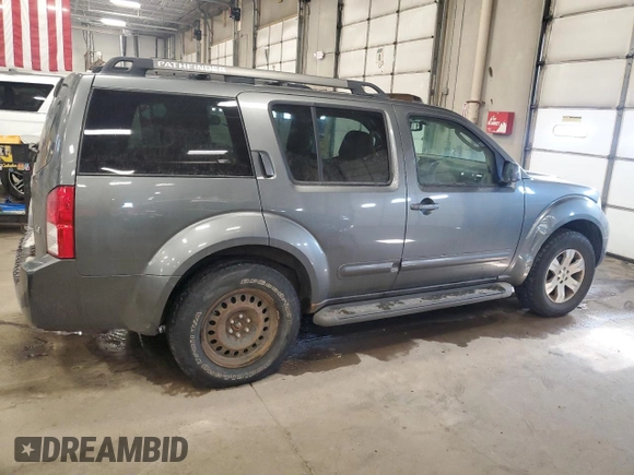 2007 Nissan Pathfinder SE with VIN 5N1AR18W47C604034, listed as a Copart auction lot 44003795 with 214,656 mi miles and Salvage Title. Bid and sale history available at carsss.com. Image 3.
