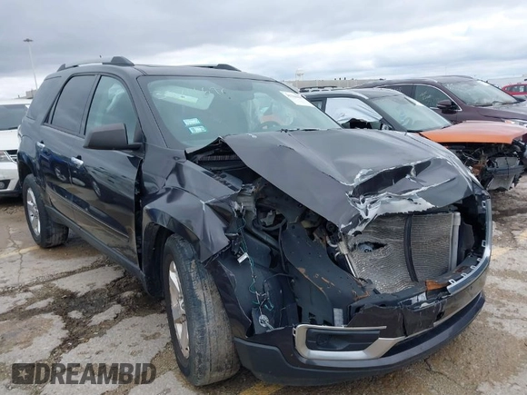 2015 GMC Acadia SLE with VIN 1GKKVPKD5FJ231387, listed as a IAAI auction lot 39429708 with 1 mi miles. Bid and sale history available at carsss.com. Image 1.