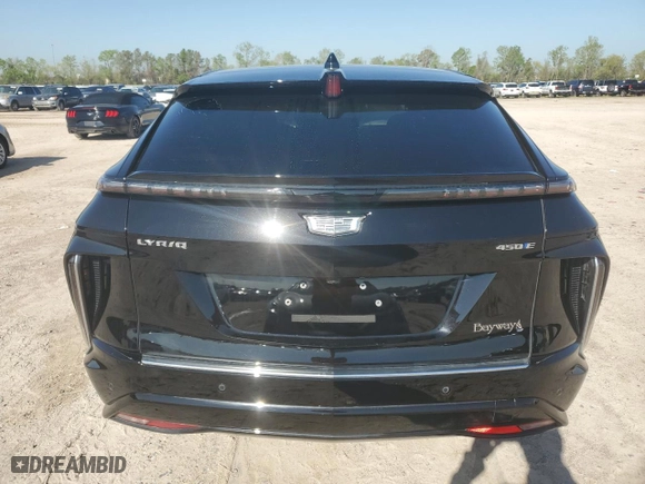 2024 Cadillac LYRIQ Luxury with VIN 1GYKPPRK1RZ137520, listed as a Copart auction lot 50578095 with NaN miles and Salvage Title. Bid and sale history available at carsss.com. Image 6.