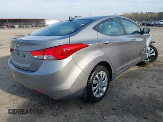 2012 Hyundai Elantra Limited with VIN KMHDH4AE9CU433241, listed as a IAAI auction lot 41834749 with 223,033 mi miles. Bid and sale history available at carsss.com. Image 4.