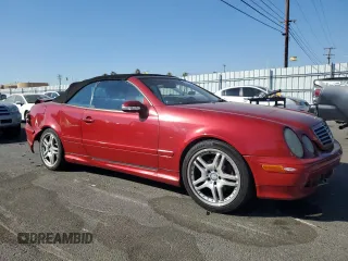 2002 Mercedes-Benz CLK 320/430 with VIN WDBLK70GX2T114066, listed as a Copart auction lot 80691004 with 193,434 mi miles and Salvage Title. Bid and sale history available at DreamBid. Image 4.